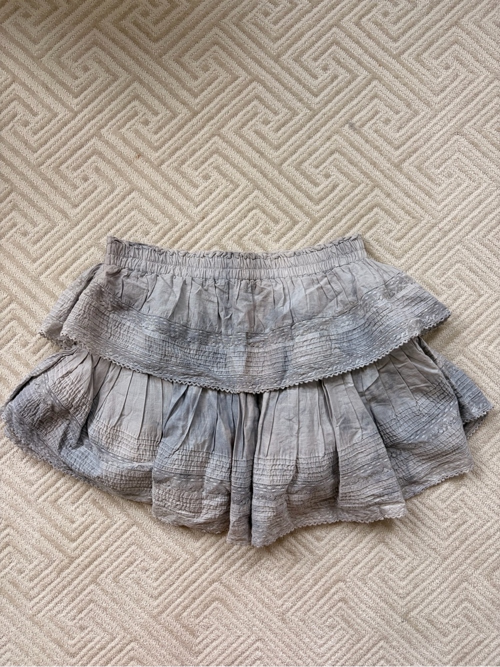 LoveShackFancy Ruffle Mini Skirt - Picture 3 of 4